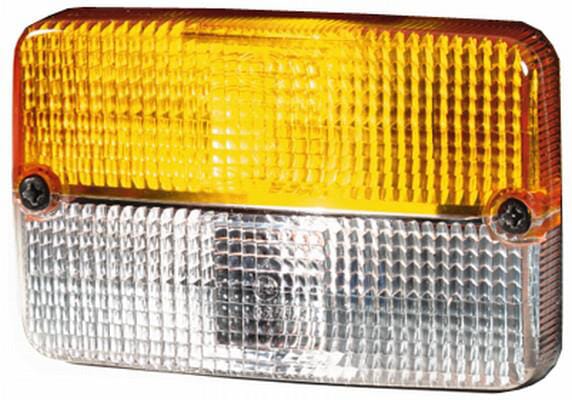 Hella Light/Amber Lens, Amber/Transparent, Rectangular Lh/Rh 9El997459001