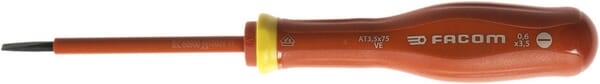 Facom Screwdriver Vde 3,5X75mm At35x75ve