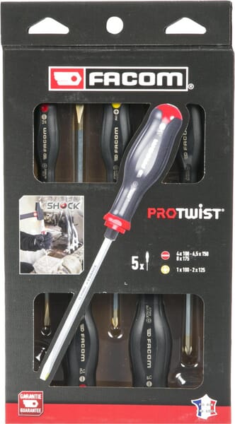 Facom Screwdriver Set 5 Pcs. Atwckj5pb