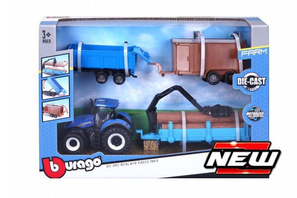 Bburago New Holland T7.315 Playset Bb1831668n