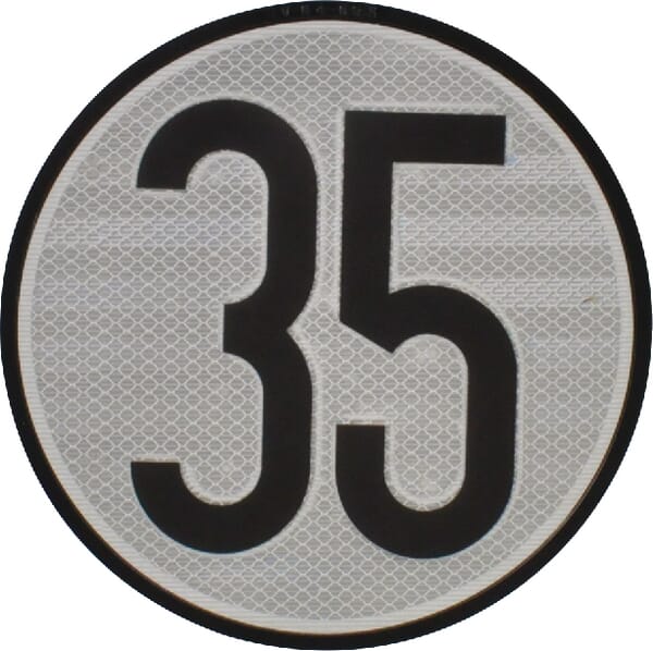 Unbranded Speed limit sign 35 BL35ES