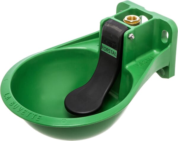 La Buvette Plastic Bowl Drinker With Paddle "Forstal", 1/2" Bu3261