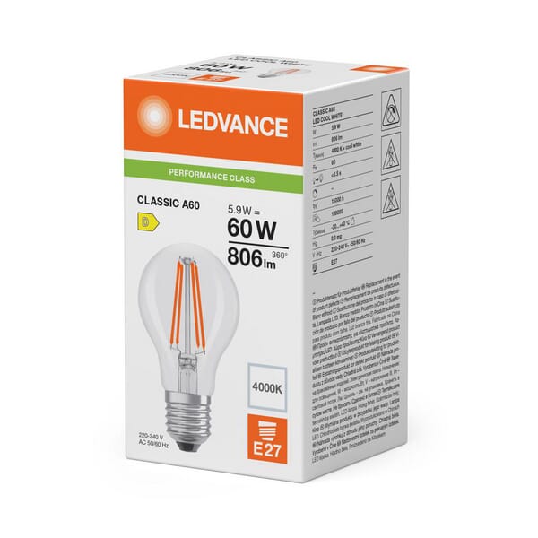 Ledvance Led Lamp 5.9W 840 E27 Cla60840g5