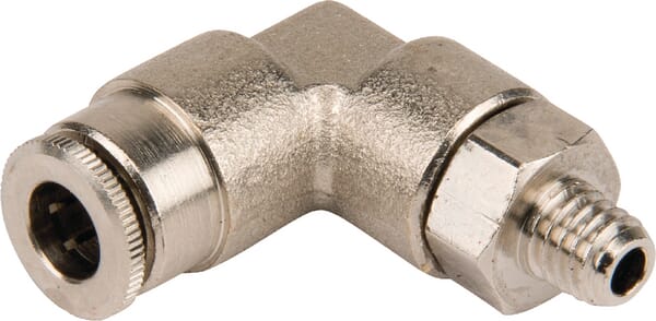 Kramp Men's Push-In Fitting Diameter 6Mm 90° Swivel, Thread M6x1 Clwss6mk61
