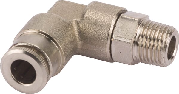 Kramp Men's Push-In Fitting Diameter 6Mm 90° Swivel, Thread 1/8" Clwss6rk18