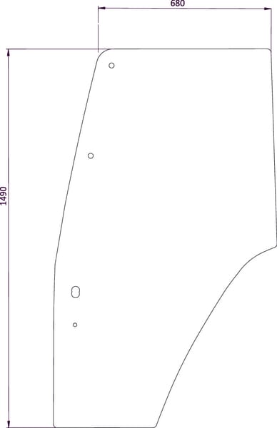 Kramp Door Glass D6719