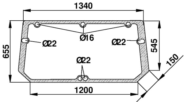 Kramp Rear Window Upper D7129