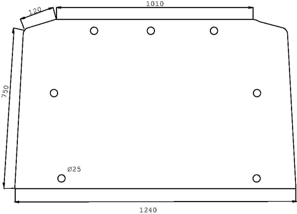 Kramp Rear Window Upper D7532