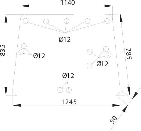 Kramp Rear Window Upper D8070