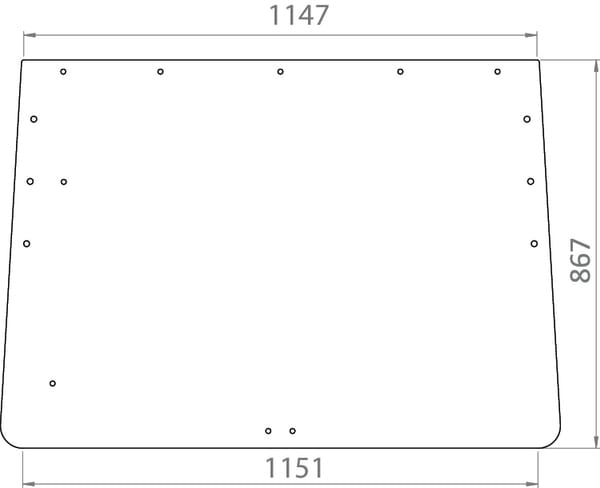 Kramp Rear Window Upper D8506