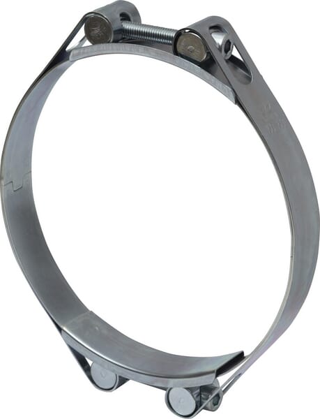 Kramp Hose Clamp, 150-160Mm Double Bolt, Double Band Din912 Zinc Plated Dbhc150160