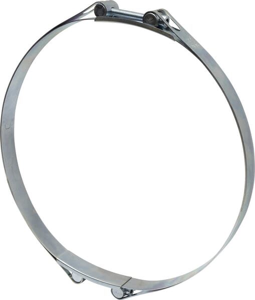 Kramp Hose Clamp, 290-305Mm Double Bolt, Double Band Din912 Zinc Plated Dbhc290305