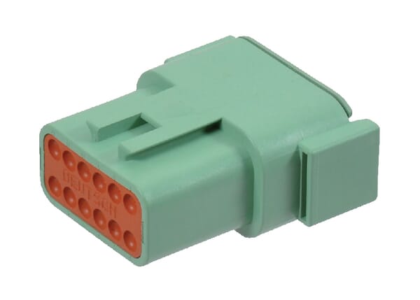 TE Connectivity DEUTSCH Plug housing female, 12 poles Series DTM (1x), Deutsch DSDTM0412PC