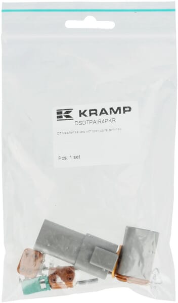 Kramp Men's Set Of Dt 4 Pin Connectors Plug +Fe Dsdtpair4pkr