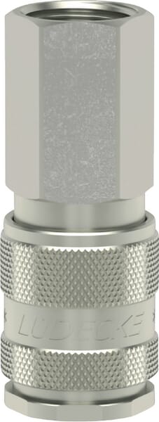 Lüdecke Q-Rel coup with 1/2" BSP F/Thd ESOI12I