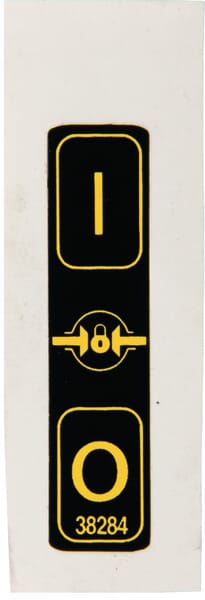 Etesia Differential Lock Sticker Et38284