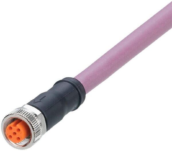 Ifm Heavy Duty Cable 5P; L=2M; 1X M12-A Evc939