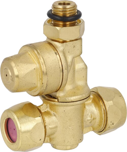 Arag Double Brass Nozzle Holder 1,0/1,2 F20002a