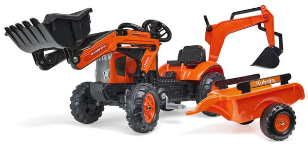 Falk Kubota Backhoe With Front Loader And Trailer F2065n