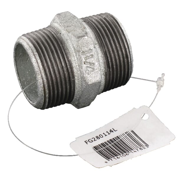 Kramp Men's Double Nipple Zn. 1 1/4" Fg280114l