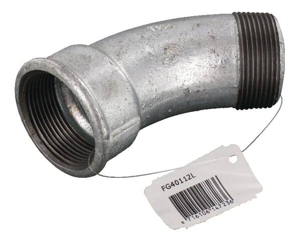 Kramp Women's Bend 45° /Male Zn. 1 1/2" Fg40112l