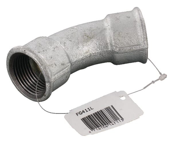 Kramp Elbow 45° Galv. 2Xf 1" Fg411l