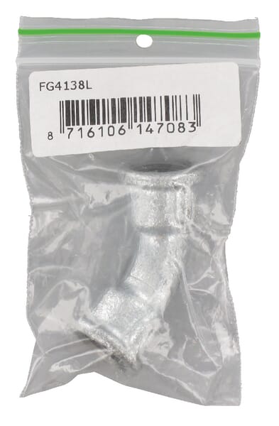 Kramp Elbow 45° Galv. 2Xf 3/8" Fg4138l