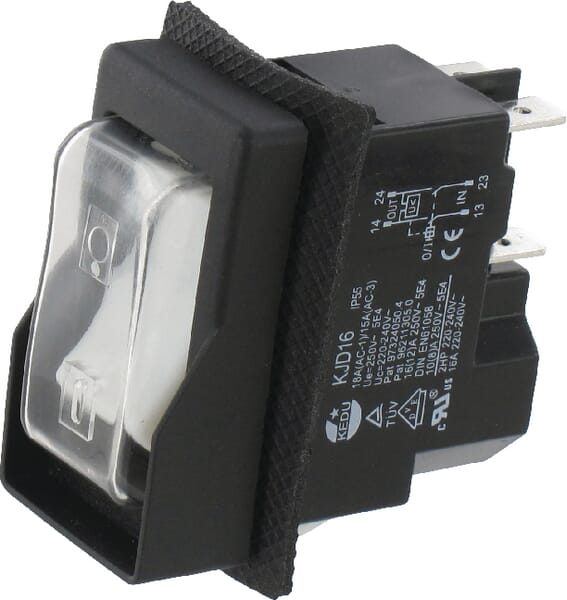 Chain grinder 230V switch