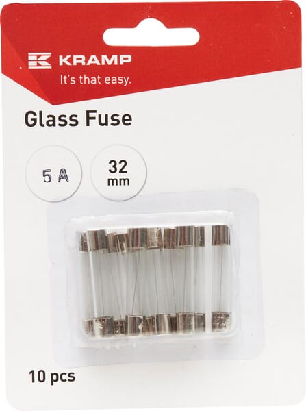 Kramp Glass Fuse 5A 32Mm (X10) Fs1505a