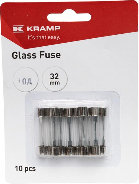 Kramp Glass Fuse 10A 32Mm (X10) Fs1510a