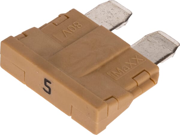 Kramp Fuse Standard Blade 80V 5A Tan Pack 10X Fs1805kr