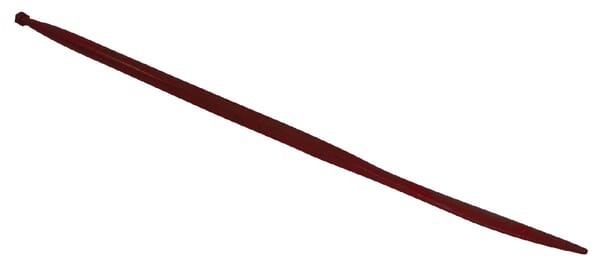 Shw Red Loader Tine, Straight, Square Section 36X1250mm, Flattened Tip With M22x1.5mm Nut, Ft13