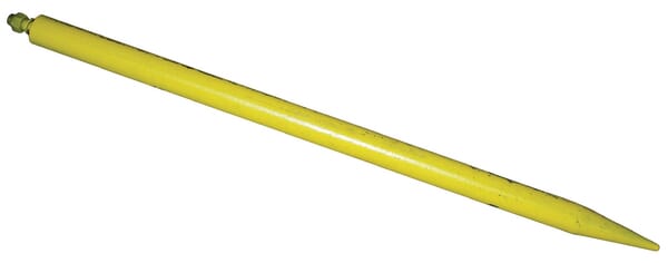 Yellow Loader Tine, Straight, Round Section 50,8X1118mm, Pointed Tip With Nut, Ft3270