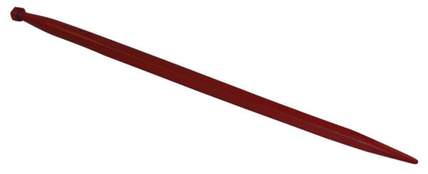 Shw Red Loader Tine, Straight, Square Section 44X1100mm, Pointed Tip With M28x1.5mm Nut, Ft38