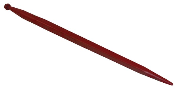 Shw Red Loader Tine, Straight, Square Section 50X1100mm, Pointed Tip With M28x1.5mm Nut, Ft50
