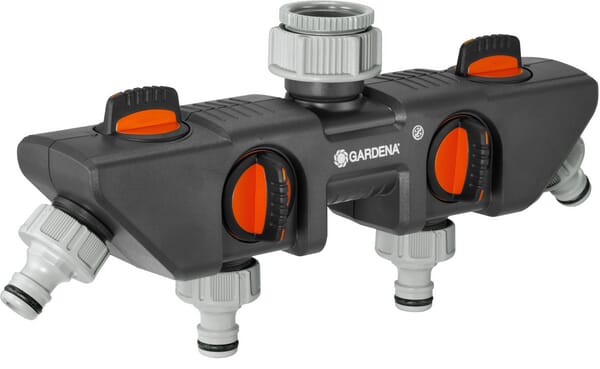 Gardena Manifold Block 4-Way 1/2"-3/4" Ga8194
