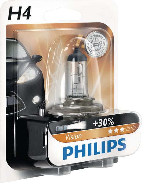 Philips Light/White Bulb Halogen Tube H4 12V 55W P43t-38 Gl12342prb1