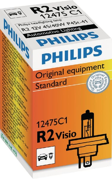 Philips Light Bulb Halogen R2 12V 45W/40W P45t Gl12475c1
