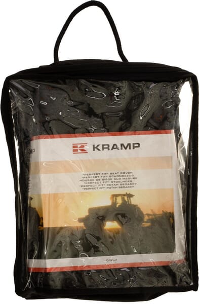 Kramp Black Tailored Seat Cover, Fabric, Designed For Grammer I20545kr