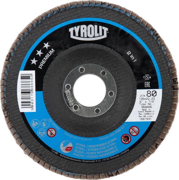 Tyrolit Lamin. Grinding Disc 125Mm K80 K19192