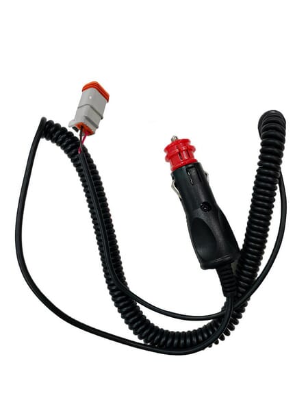 Kramp Connecting Spiral Cable With Deutsch Plug Dt2 And Cigarette Lighter (Max 25W) 3M Kadtspircig