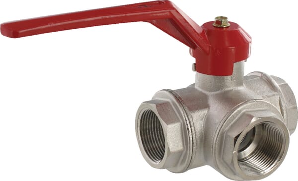 Unbranded Ball valve L 11/4" IT/IT 3-way KS3114L