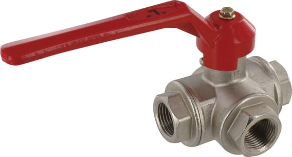 Unbranded Ball valve L 1/2" IT/IT 3-way KS312L