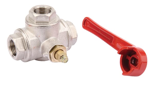 Unbranded Ball valve T 1/2" IT/IT 3-way KS312T