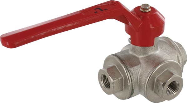 Unbranded Ball valve L 1/4" IT/IT 3-way KS314L