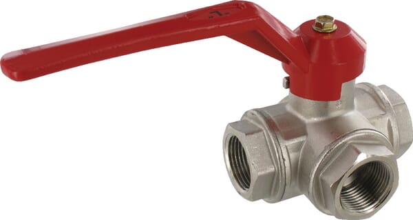 Unbranded Ball valve L 1" IT/IT 3-way KS31L