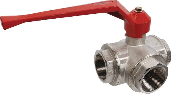 Unbranded Ball valve L 2" IT/IT 3-way KS32L