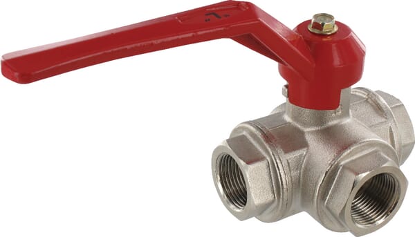 Unbranded Ball valve L 3/4" IT/IT 3-way KS334L