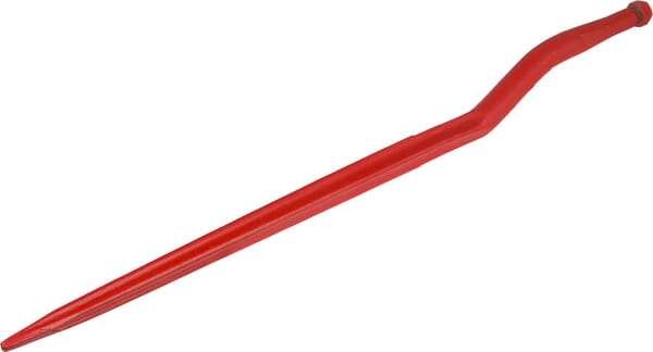 Shw Red Silage Tine, Cranked: 58Mm Star Section 36X905mm, Pointed Tip With M20x1.5mm Nut, Kt12