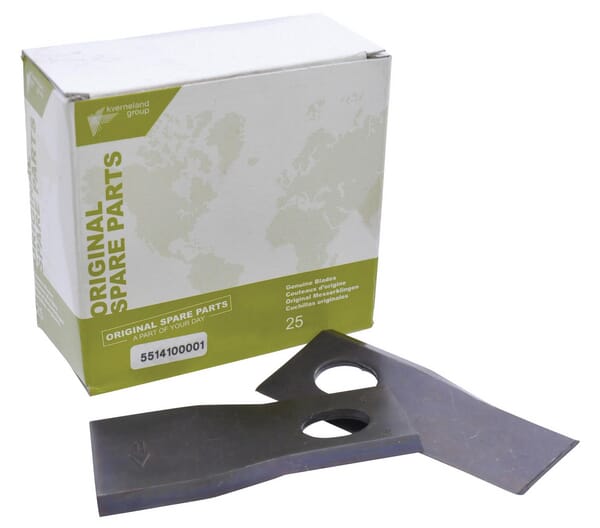 Kverneland / Taarup Mower Blade Lh 105X48x4mm Oval Bore 23.0X20.5mm Suitable For Taarup 25 Pack Kt5514100001